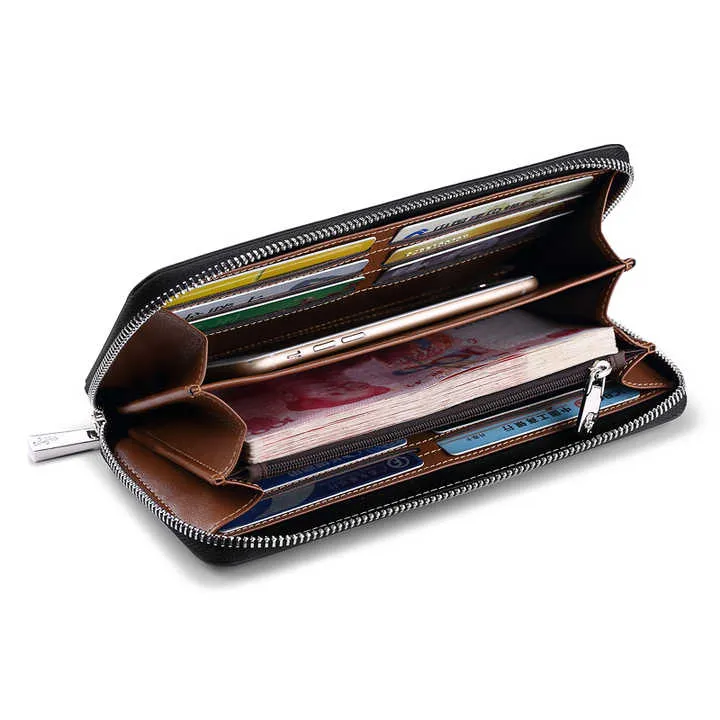 محفظة كلاتش للرجال على الموضة من . WilliamPOLO Fashion Men's Clutch Wallet, Genuine