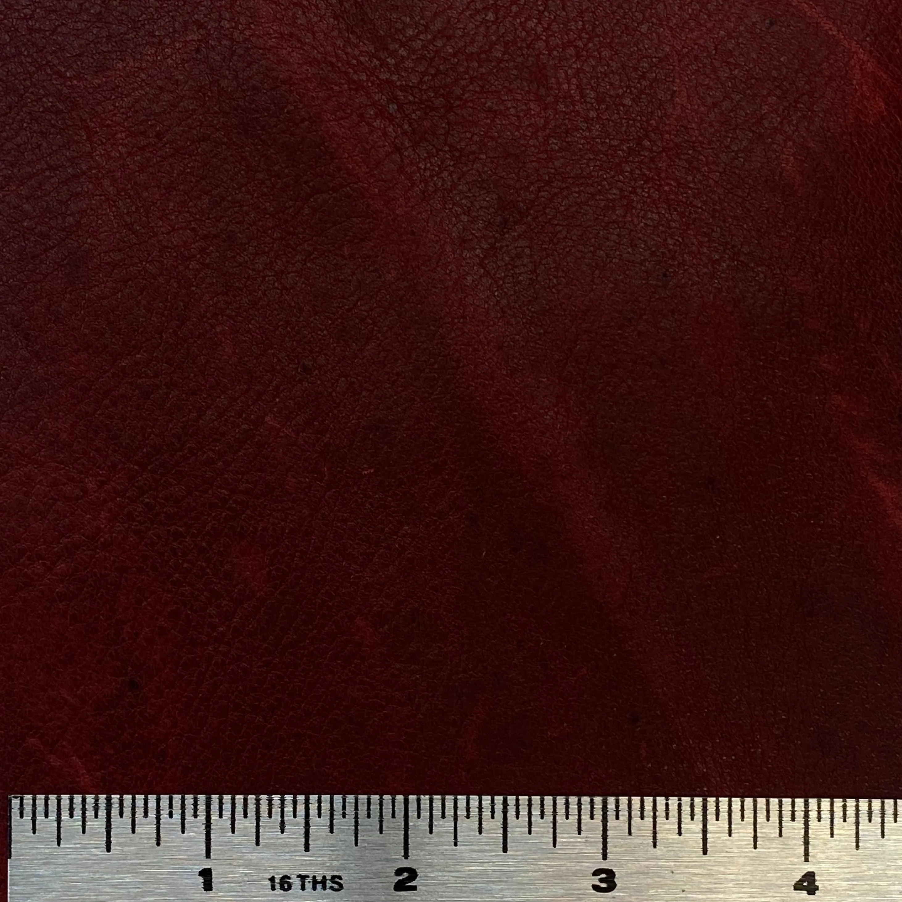 4oz (1.6mm) Cow Leather - Cherry (per square foot)