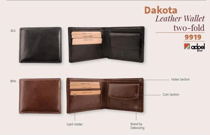 Adpel Dakota Leather Wallet | Black