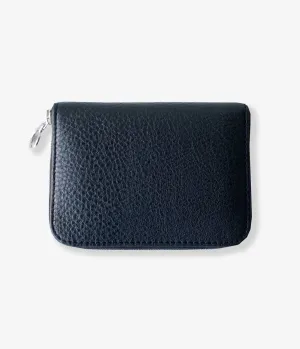 Aeta/PEBBLE GRAIN LEATHER ROUND WALLET S (BLACK)