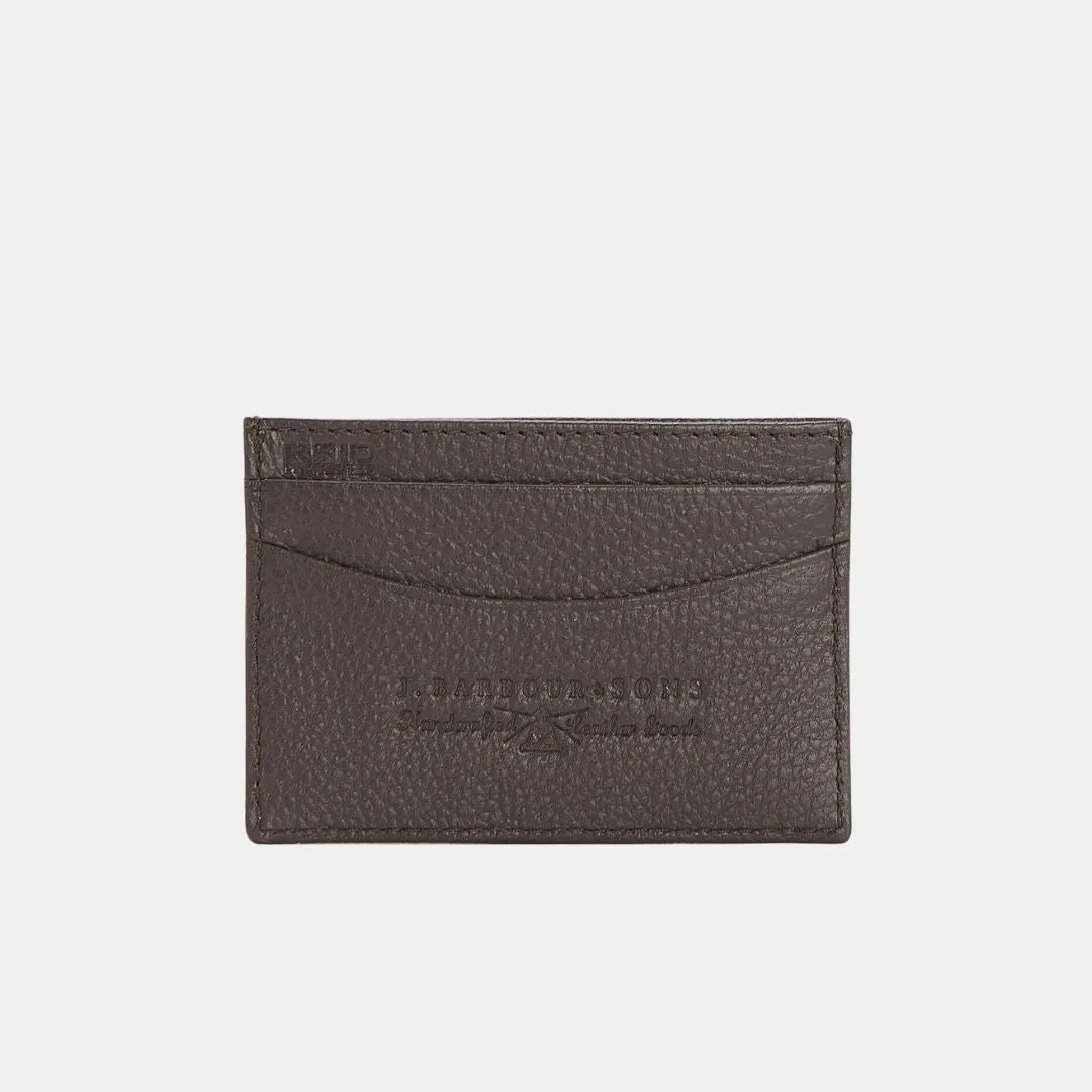 Amble Leather Card Holder (Dark Brown)