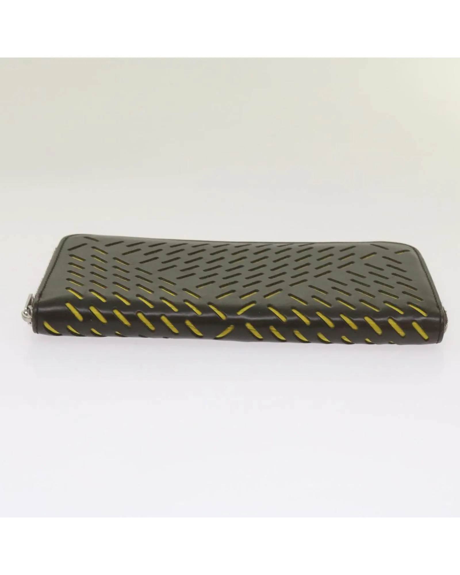 Authentic Brown Leather Long Wallet