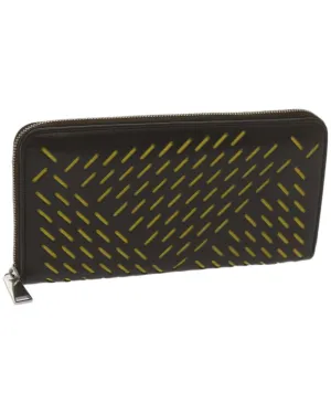 Authentic Brown Leather Long Wallet