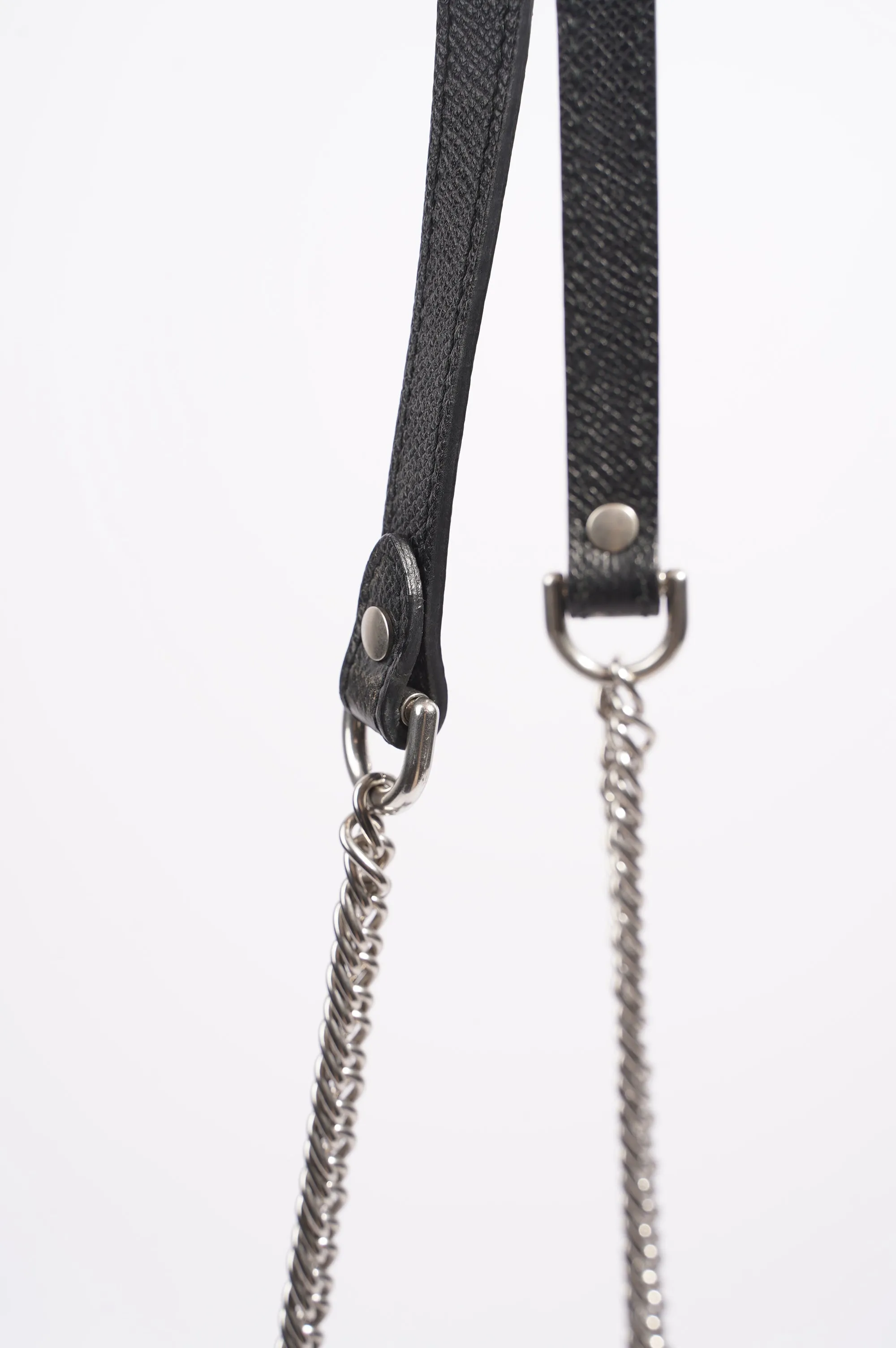 Balenciaga BB Graffiti Chain Wallet  Black / Blue / Pink Leather