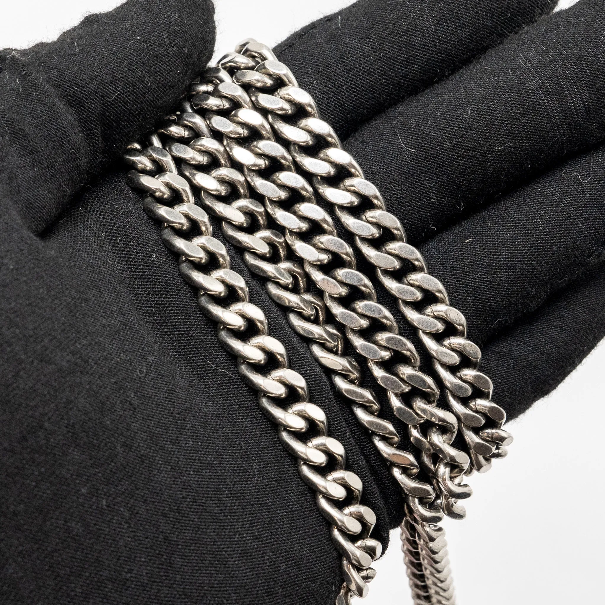 Balenciaga Hourglass Wallet on Chain Croc-Embossed Calfskin Pink SHW
