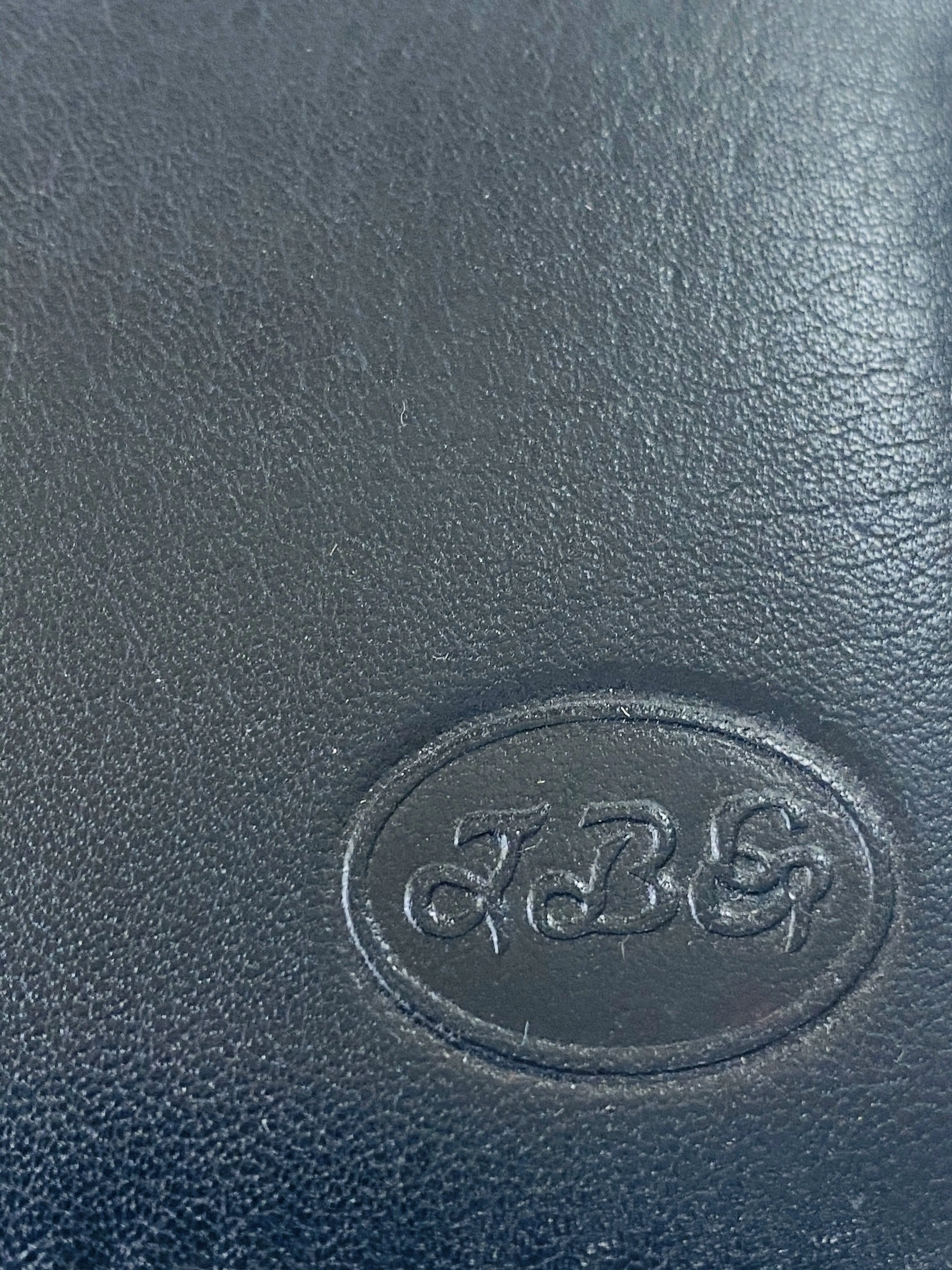 Black Bifold Wallet Featuring Front Credit Card Slots and Money Clip Made with Genuine Leather