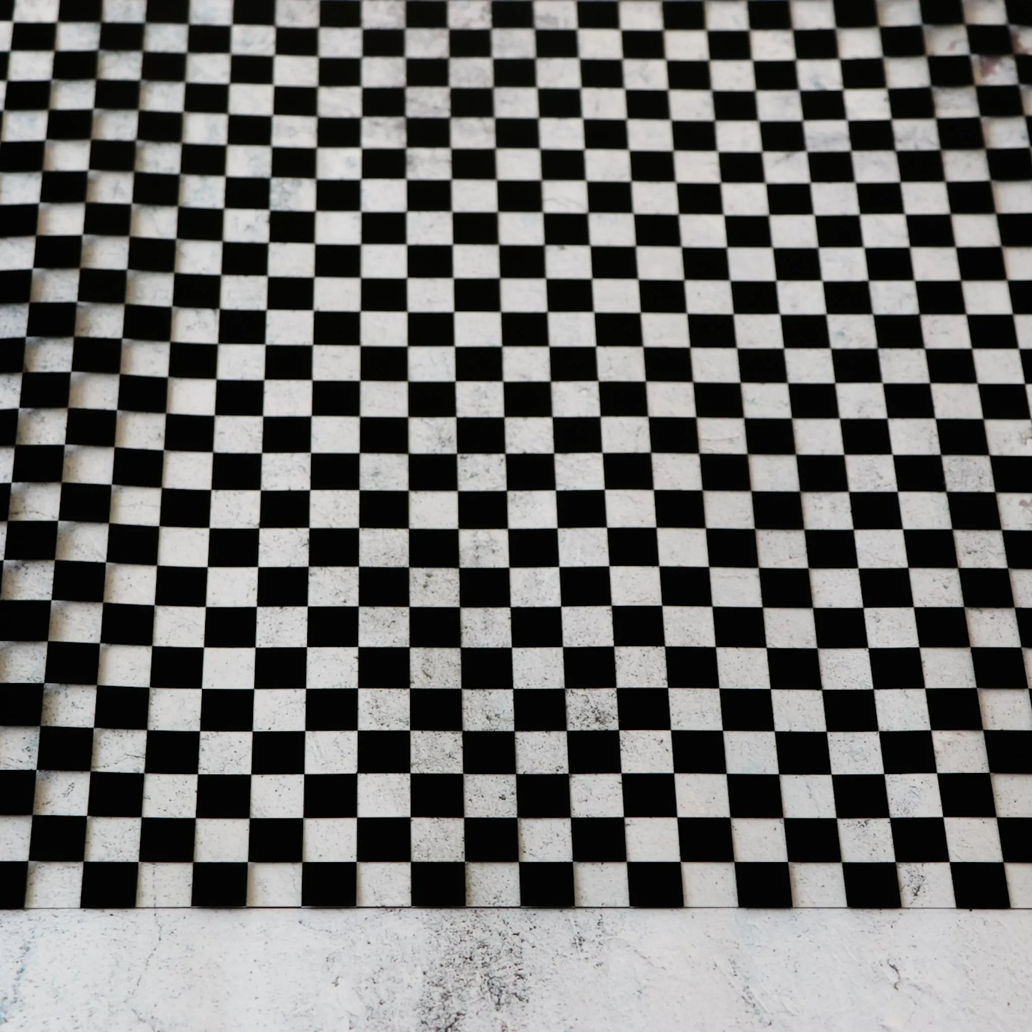 Black Checkerboard Print Clear TPU Vinyl