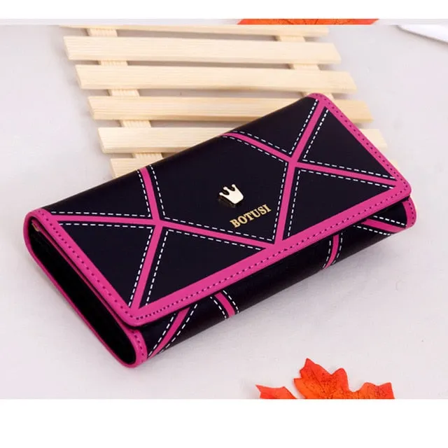 BOTUSI 2019 PU Leather Women Wallets Ladies