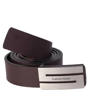 Calvin Klein Men Formal Brown Leather Belt