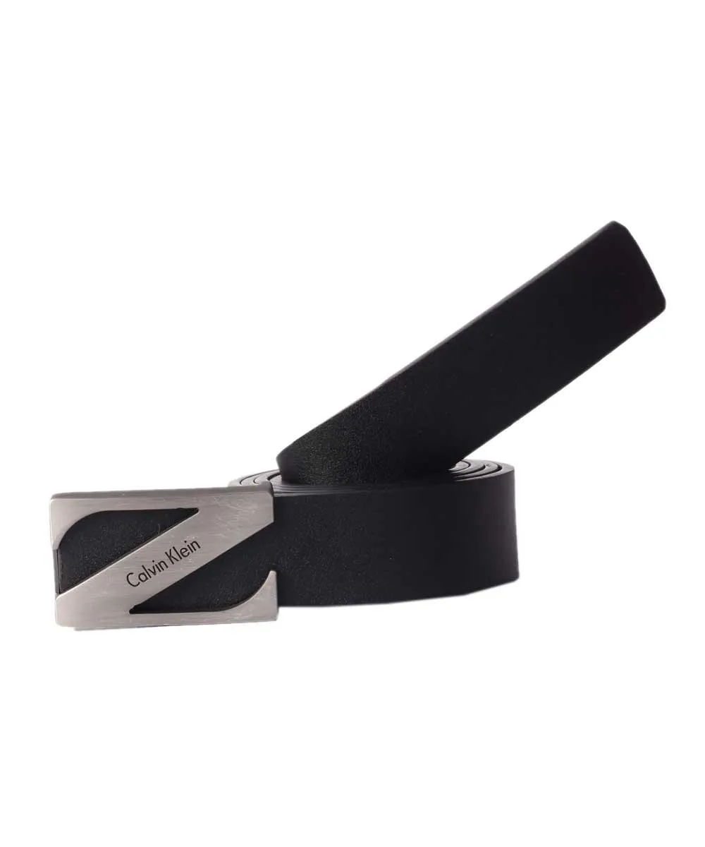 Calvin Klein Men's Newton Black Leather Belt