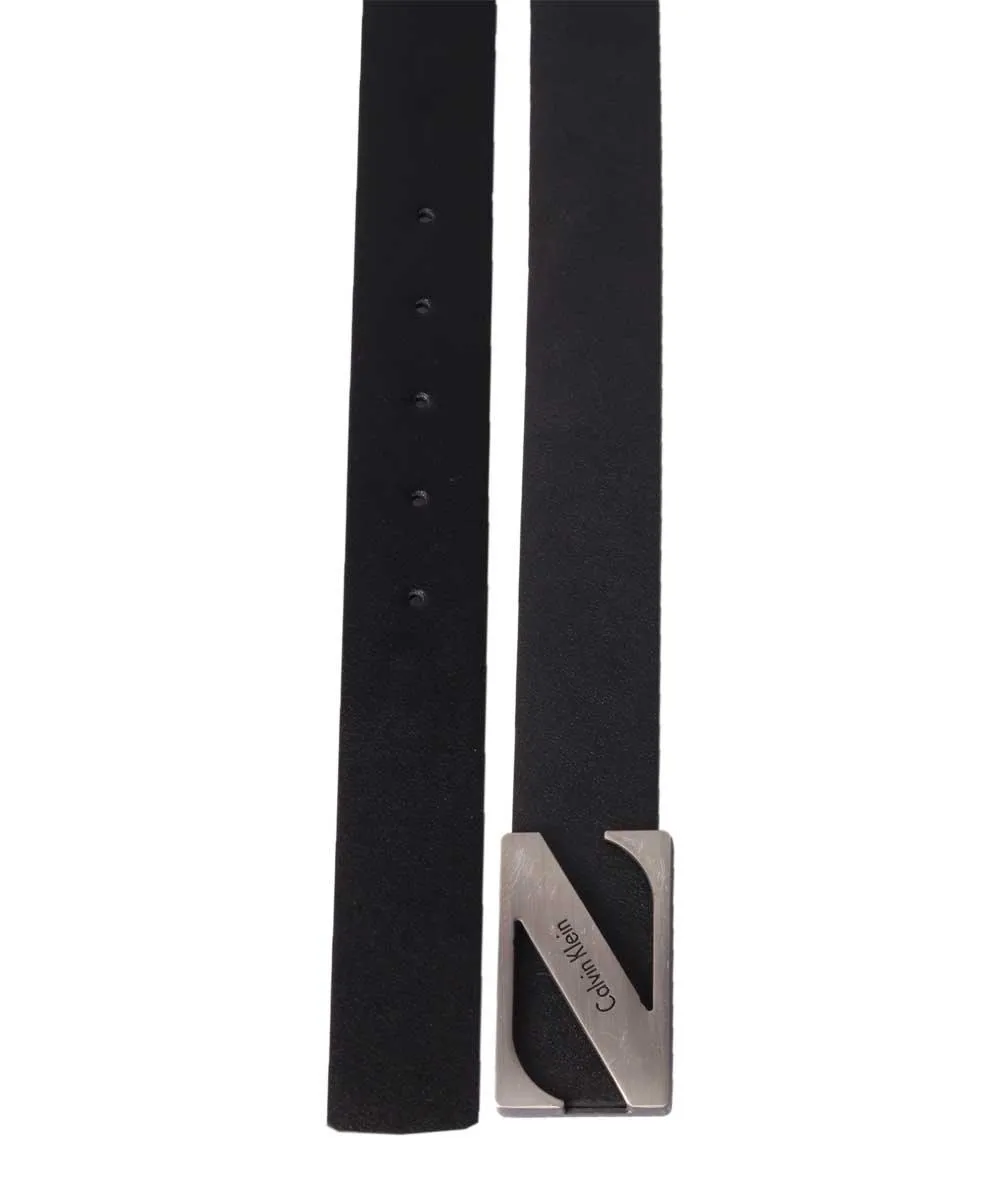 Calvin Klein Men's Newton Black Leather Belt
