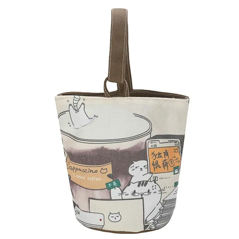 Cartoon Style Handbag - Cute Portable Outdoor