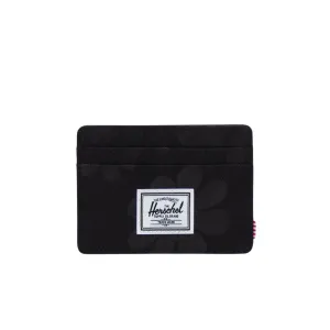 Charlie Wallet (Black Floral Sun)