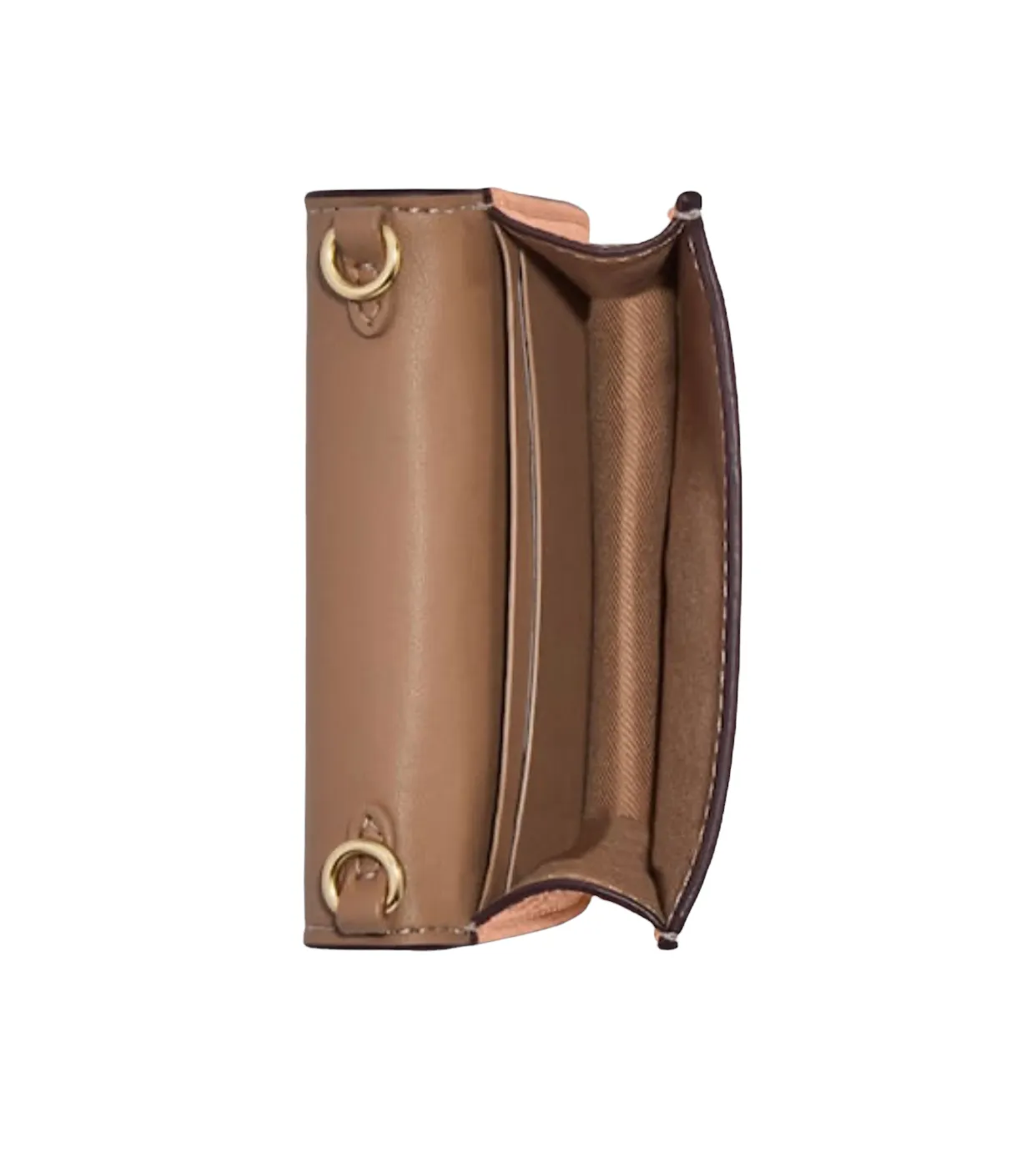 Coach Mini Wallet On A Chain With Floral Whipstitch