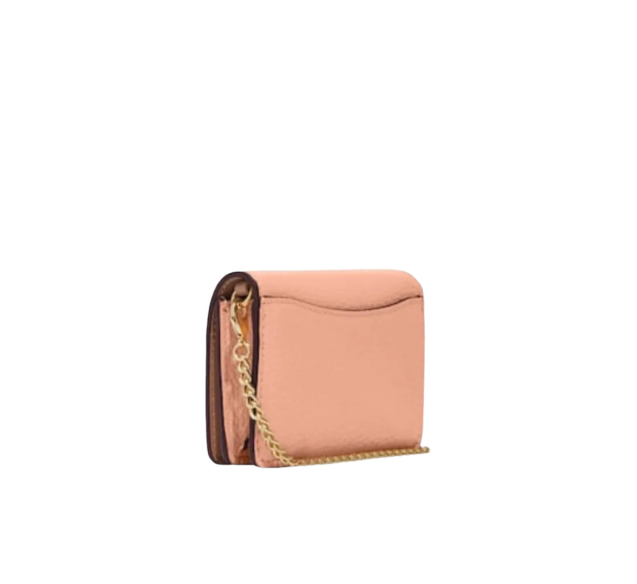 Coach Mini Wallet On A Chain With Floral Whipstitch