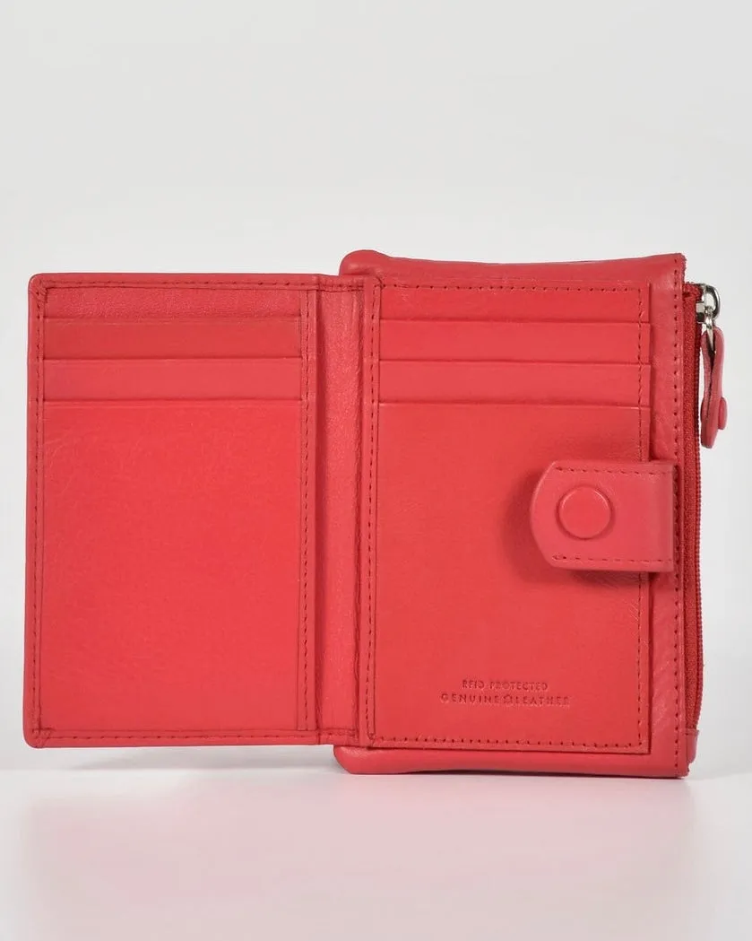 Collins RFID Safe Compact Leather Wallet