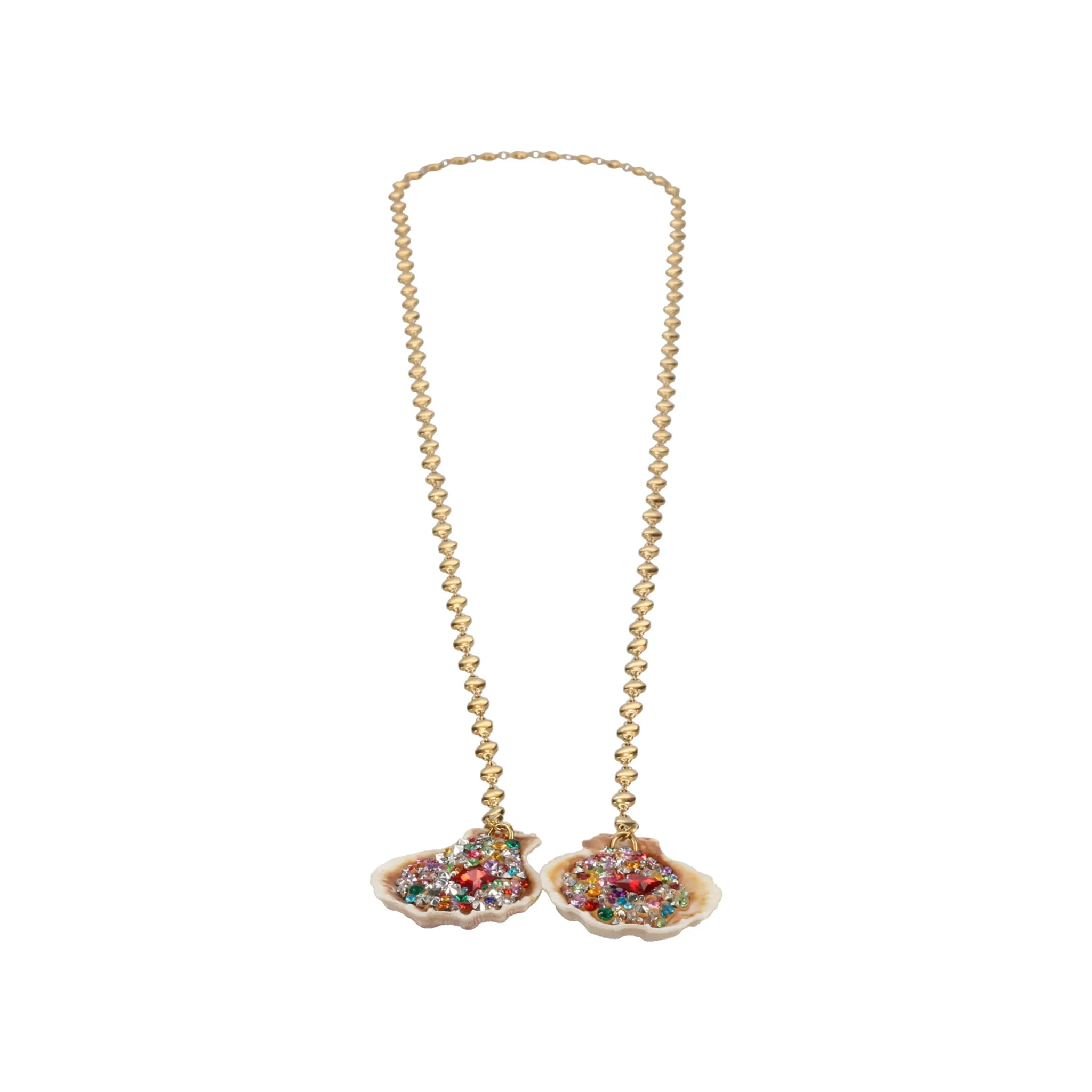 COLORED DIAMOND PEARL CHAIN / MULTI COLOR