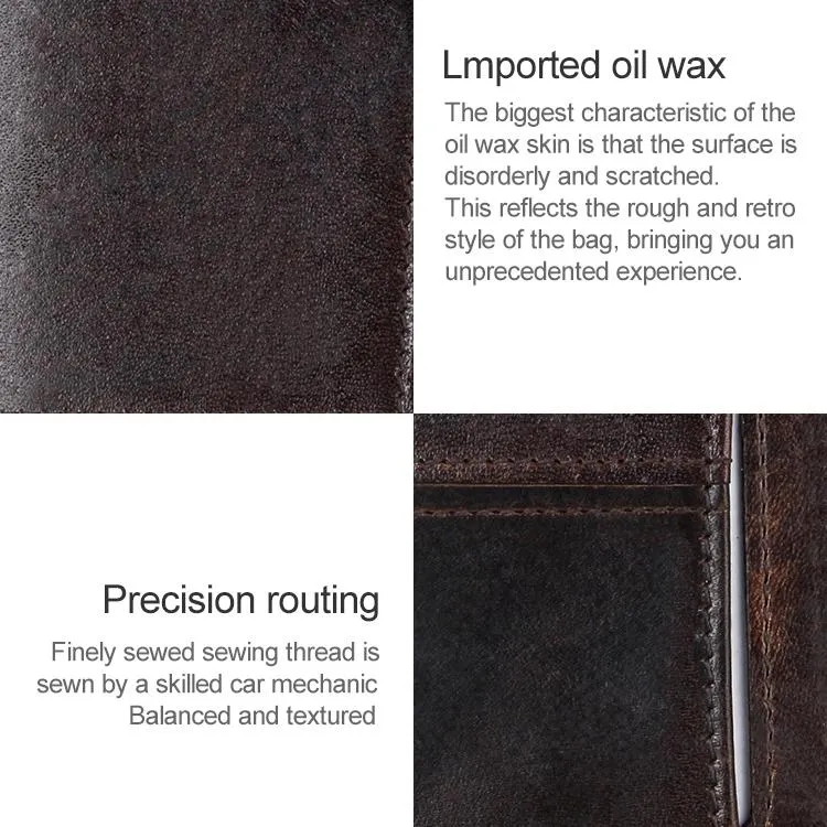 Detachable Card Holder Leather Wallet for Men - Antimagnetic Rfid