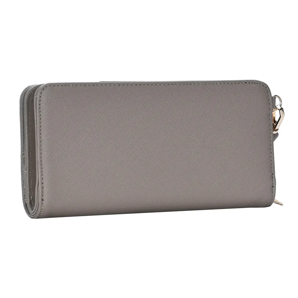 iLLASPARKZ Faux Leather Zipper Wallet