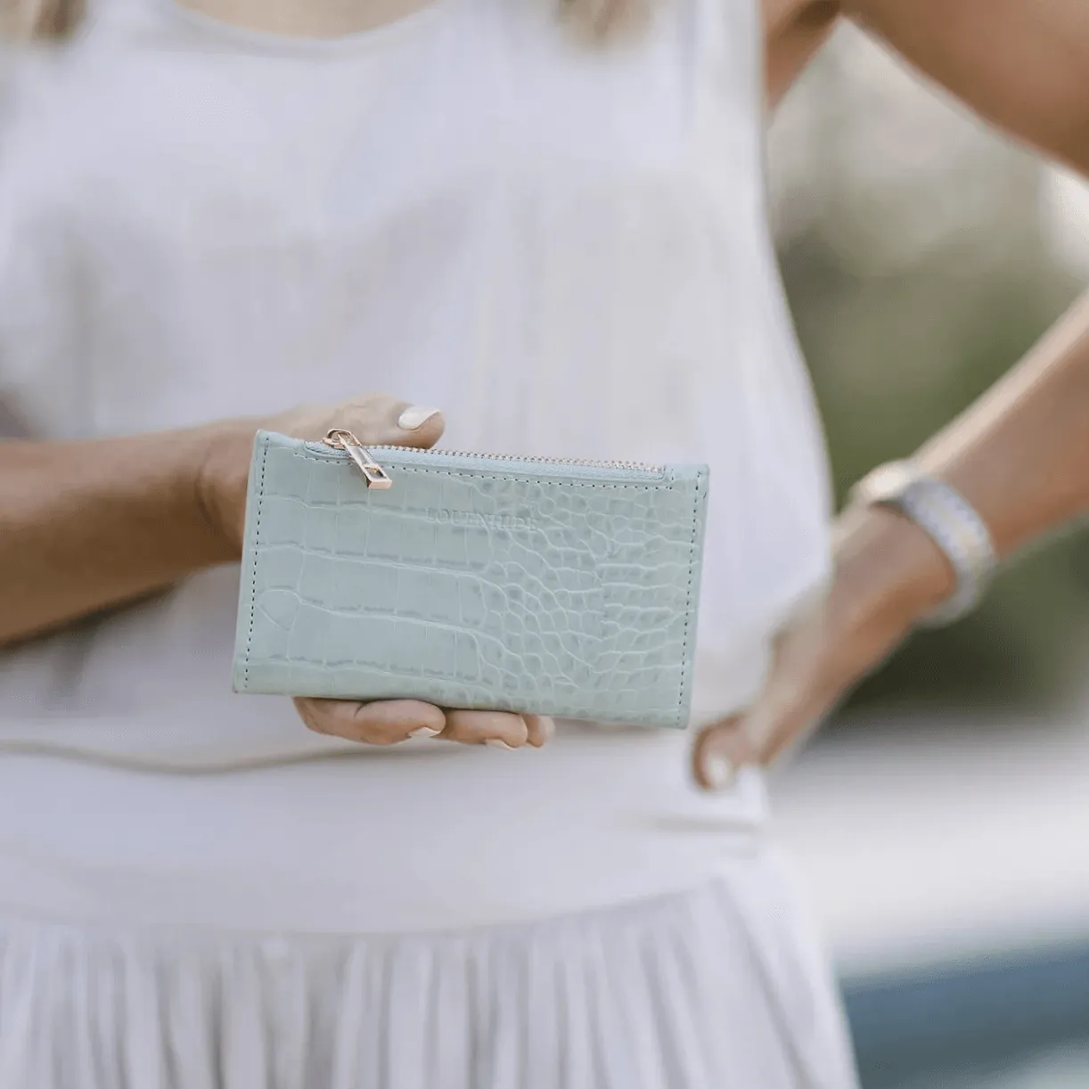 Ivy Croc Cardholder | Mint