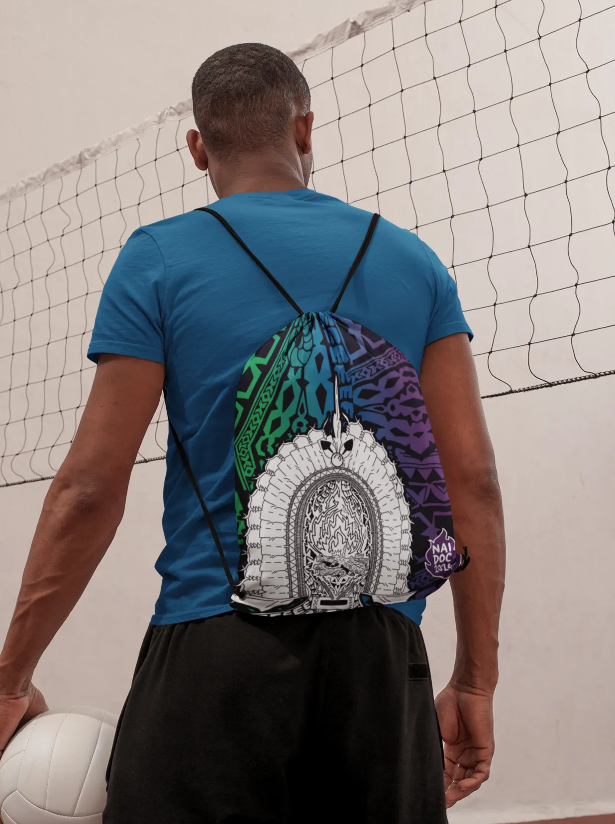 Keep The Fire Burning! Blak, Loud and Proud - NAIDOC 2024 Drawstring Bag