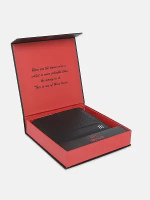 Men Black Leather Wallet
