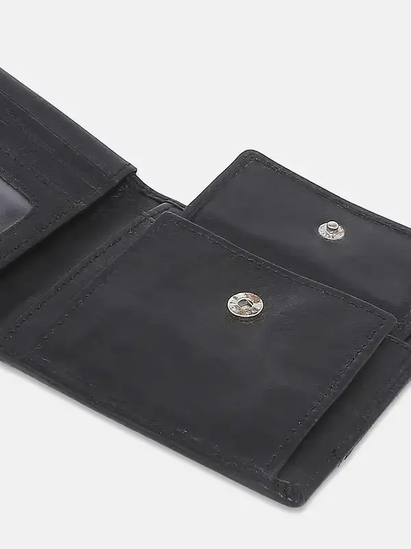 Men Black Leather Wallet