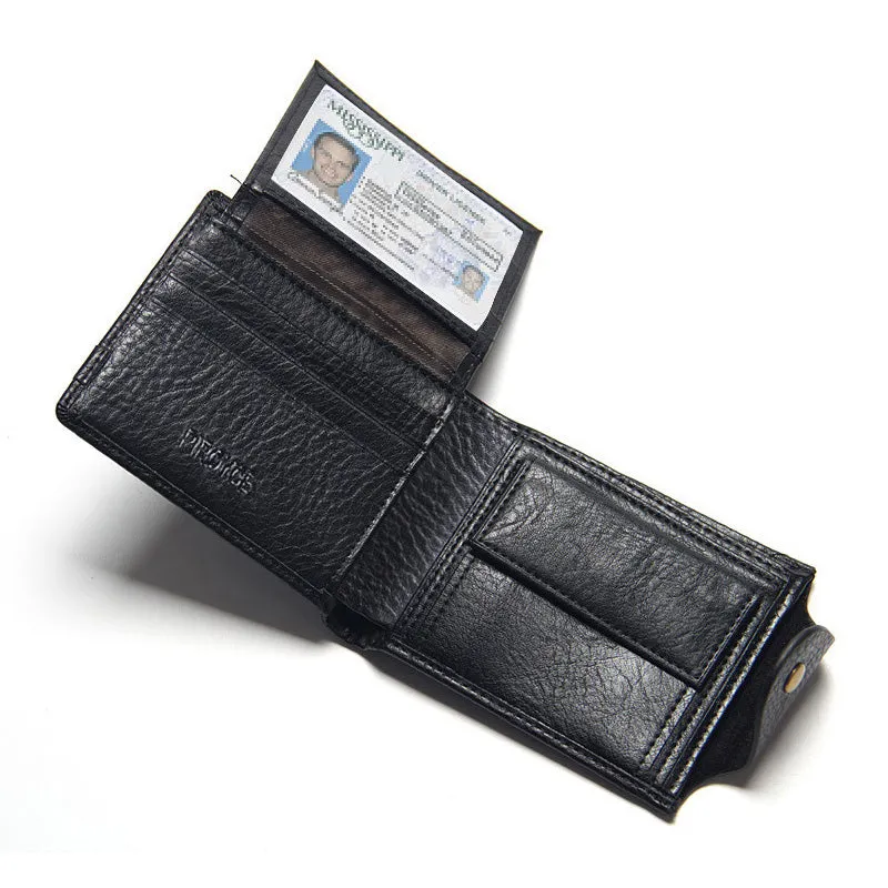 new small wallets men wallets short men's wallet Genuine leather guarantee purse for male coin purse rifd wallet cartera hombre
