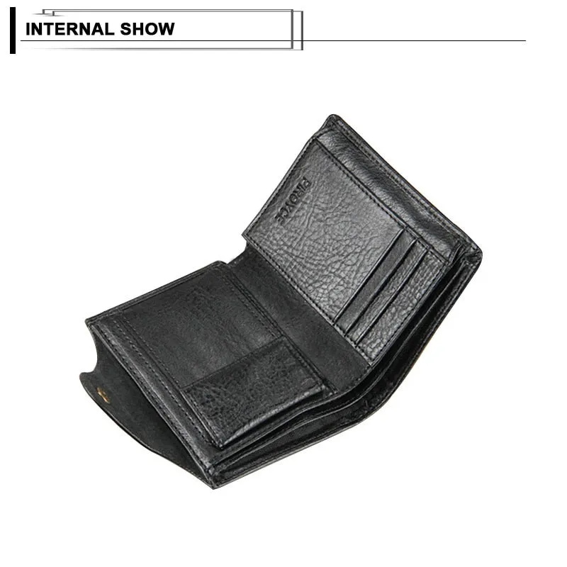new small wallets men wallets short men's wallet Genuine leather guarantee purse for male coin purse rifd wallet cartera hombre
