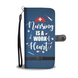 Nursing is a Work of Heart Colorful Wallet Case