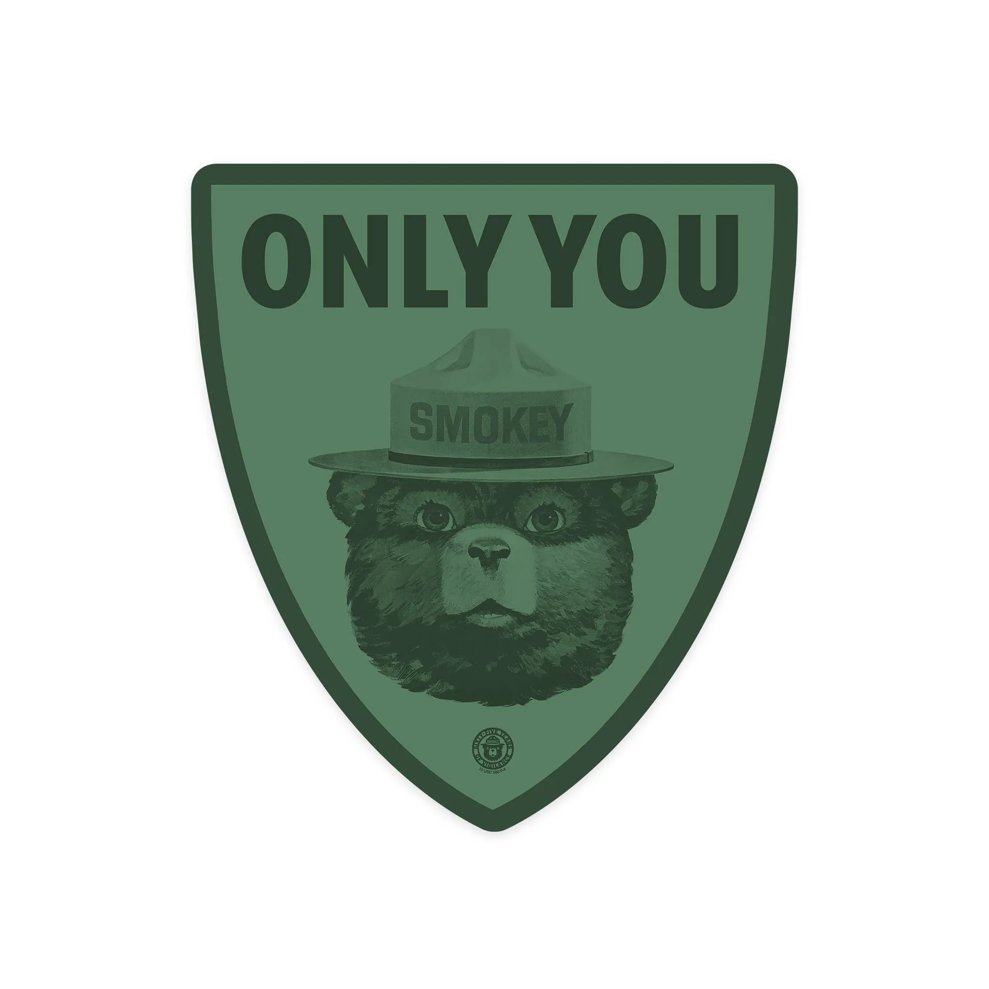 ONLY YOU :: Smokey Bear - Die-cut Sticker