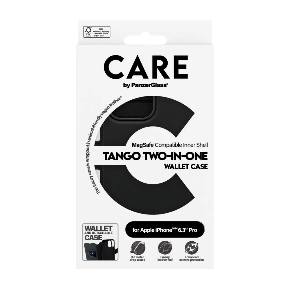 PANZERGLASS Care iPhone 16 Pro Two-In-One Wallet Case Feature Tango