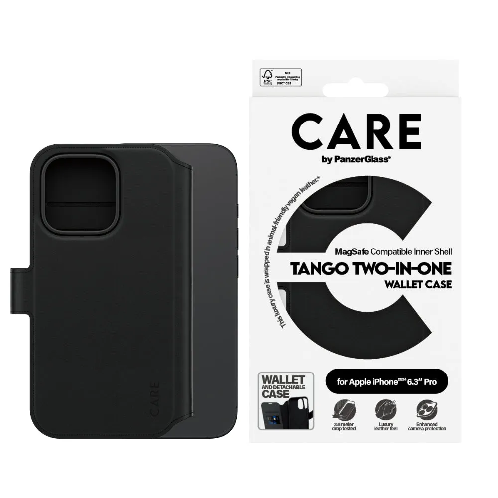 PANZERGLASS Care iPhone 16 Pro Two-In-One Wallet Case Feature Tango