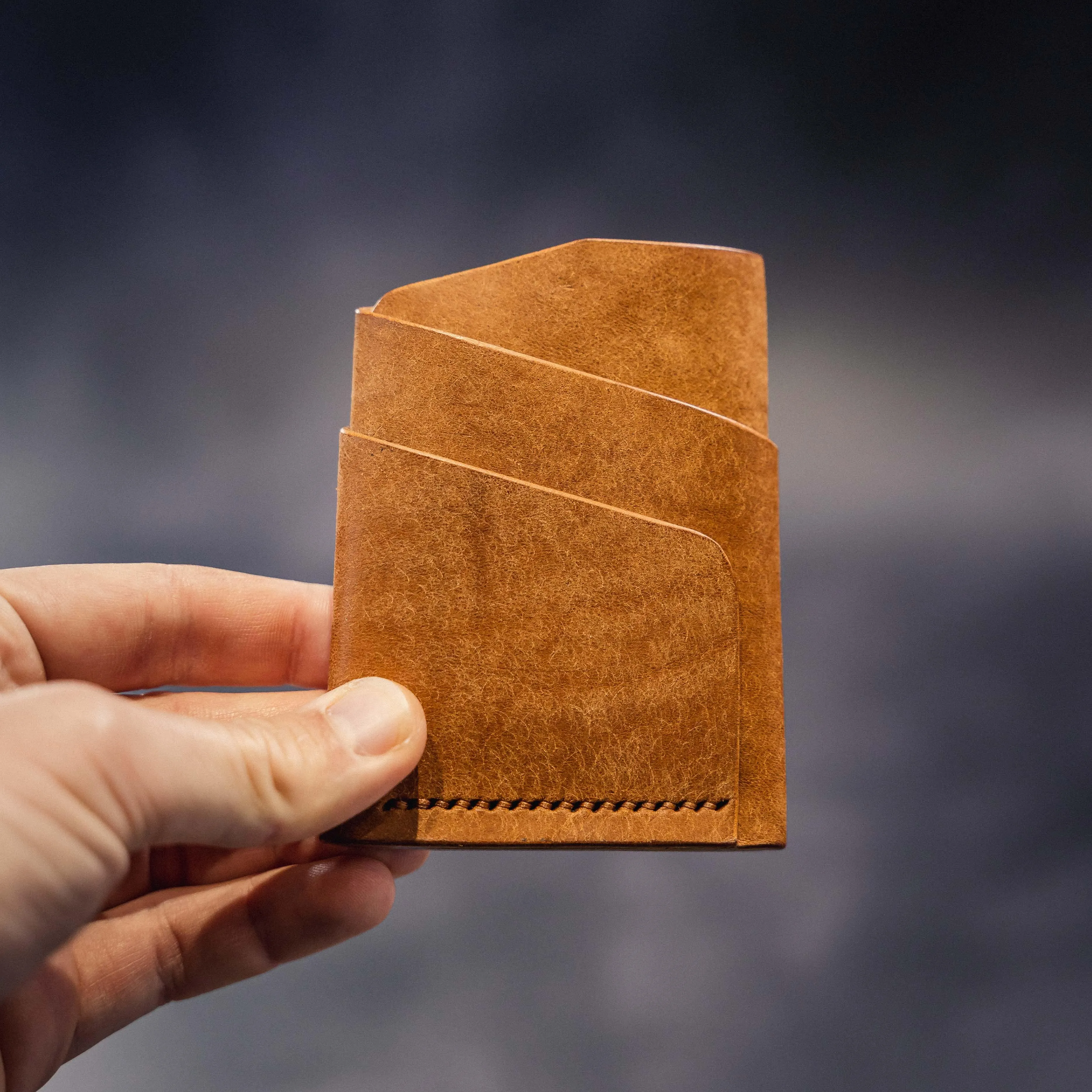 Pembrook 'Sleeve' Leather Cardholder - Ink Black