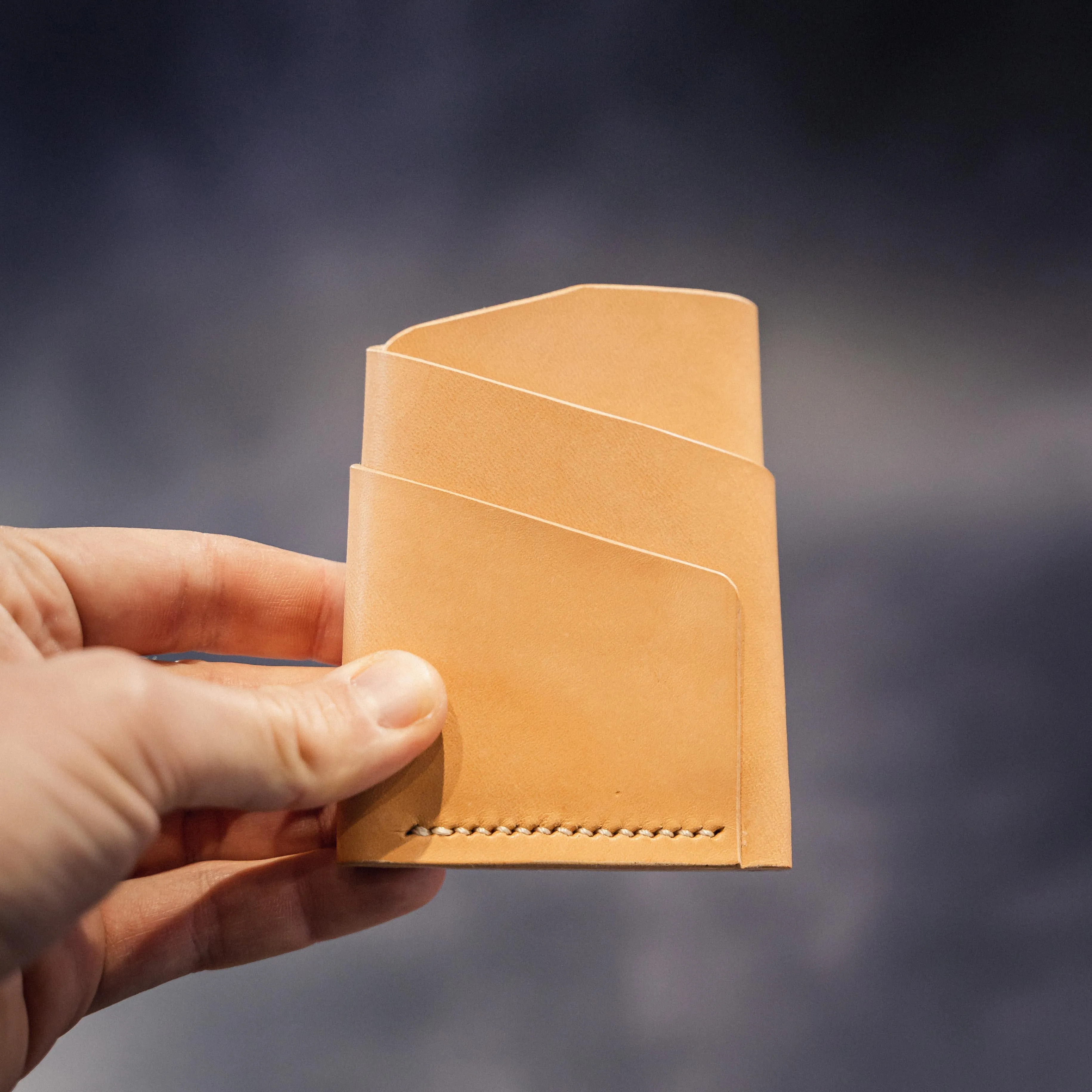 Pembrook 'Sleeve' Leather Cardholder - Ink Black