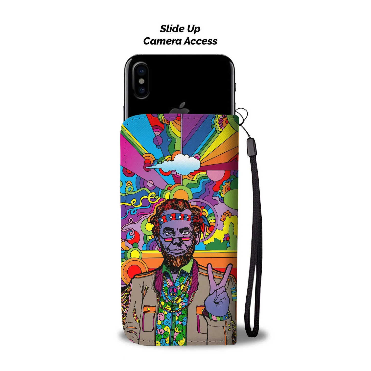 Psychedelic Abe Wallet Case