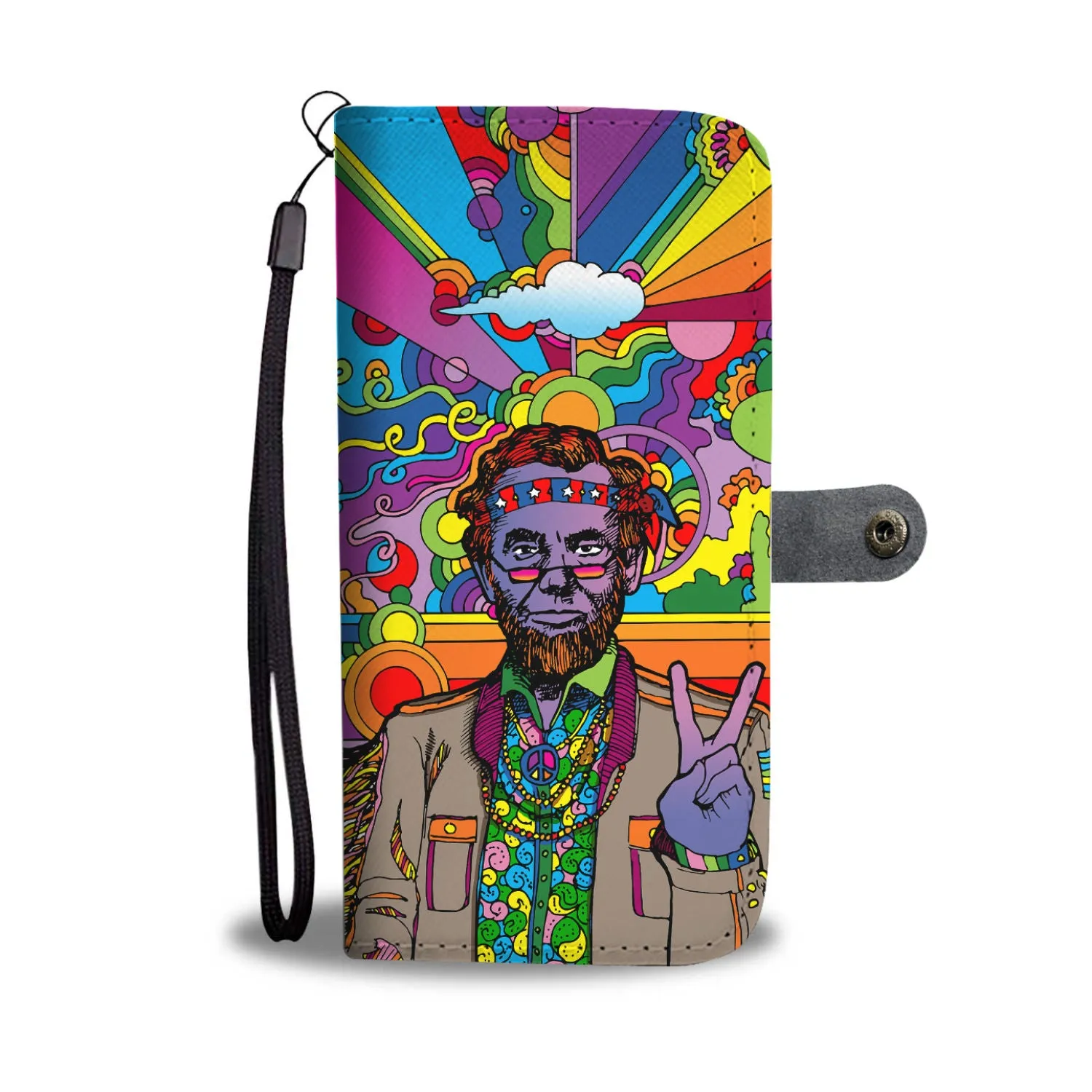 Psychedelic Abe Wallet Case