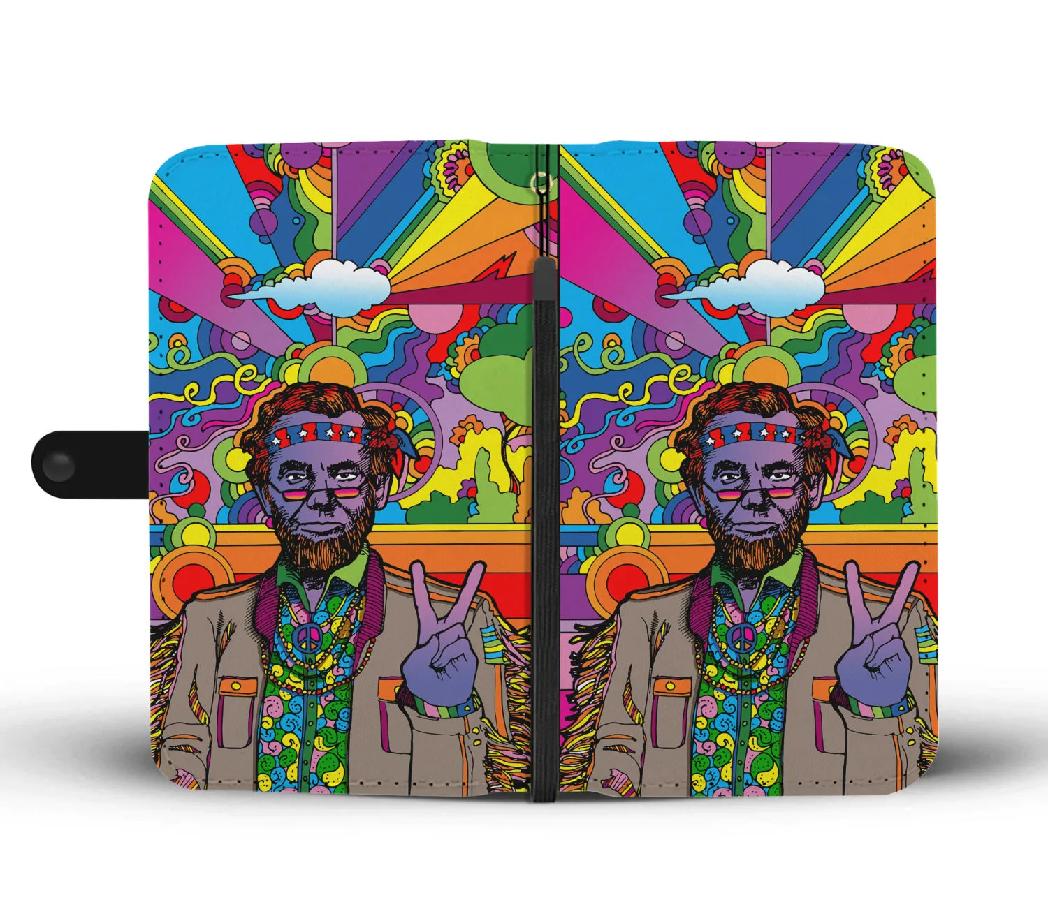 Psychedelic Abe Wallet Case