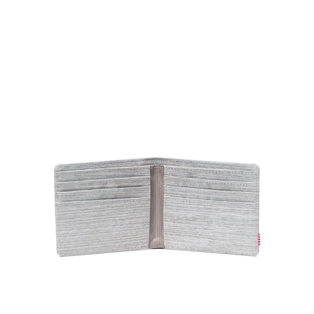 Roy Wallet (Light Grey Crosshatch)