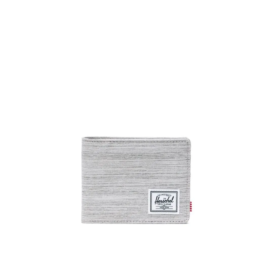 Roy Wallet (Light Grey Crosshatch)