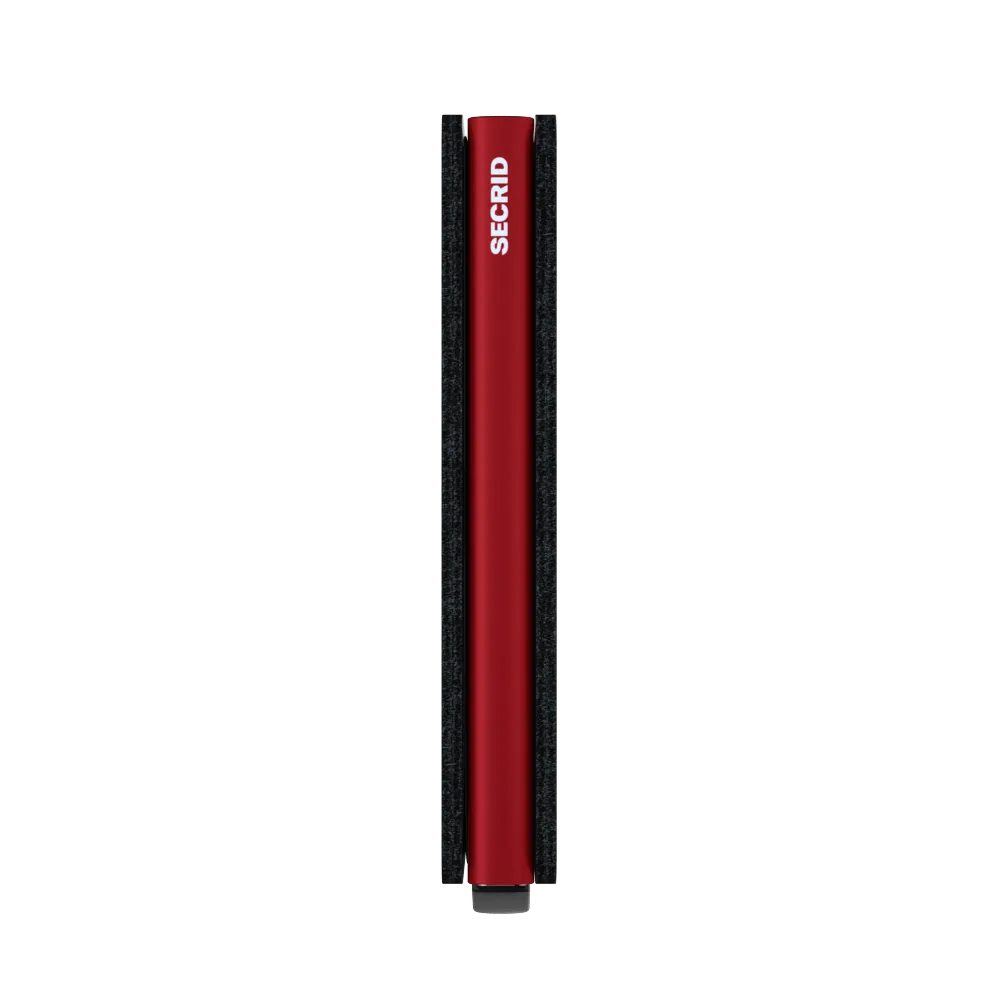 Secrid Slim Wallet - Matte Black & Red