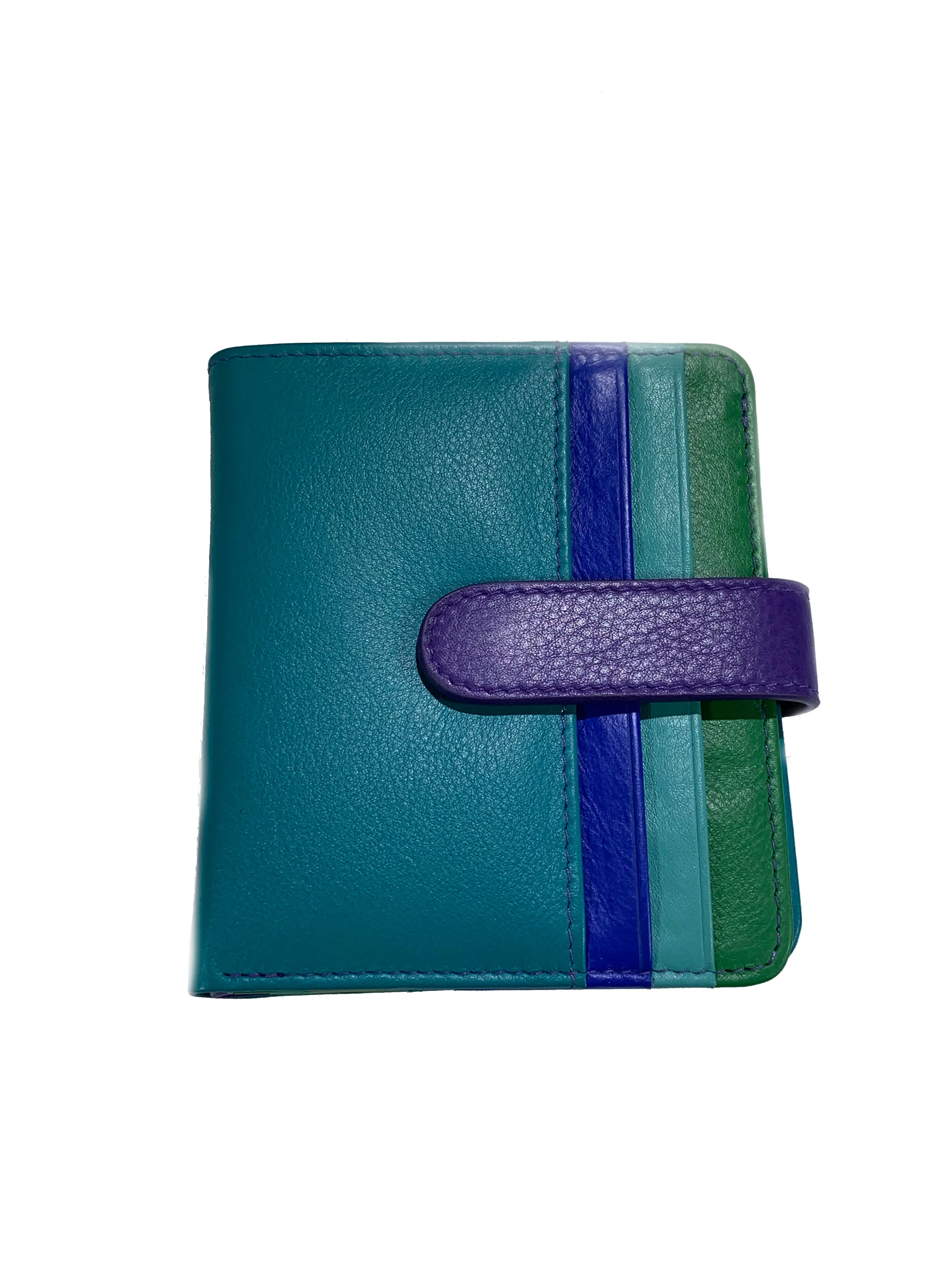 Small Snap Leather Bifold Wallet
