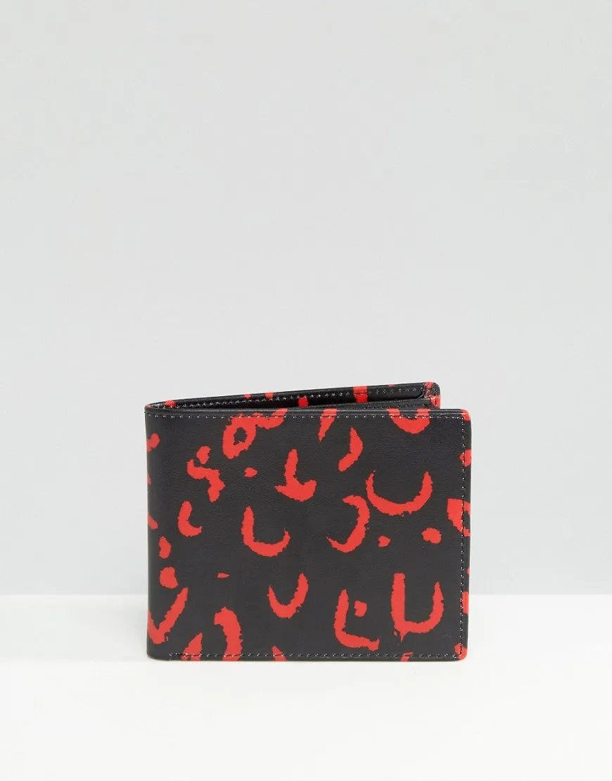 Smith And Canova Wallet in Animal Red