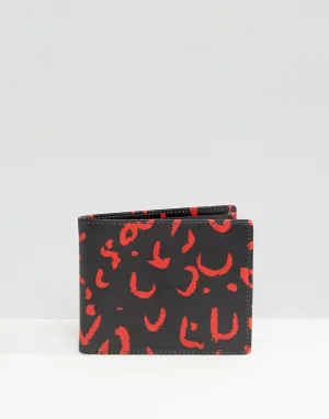 Smith And Canova Wallet in Animal Red