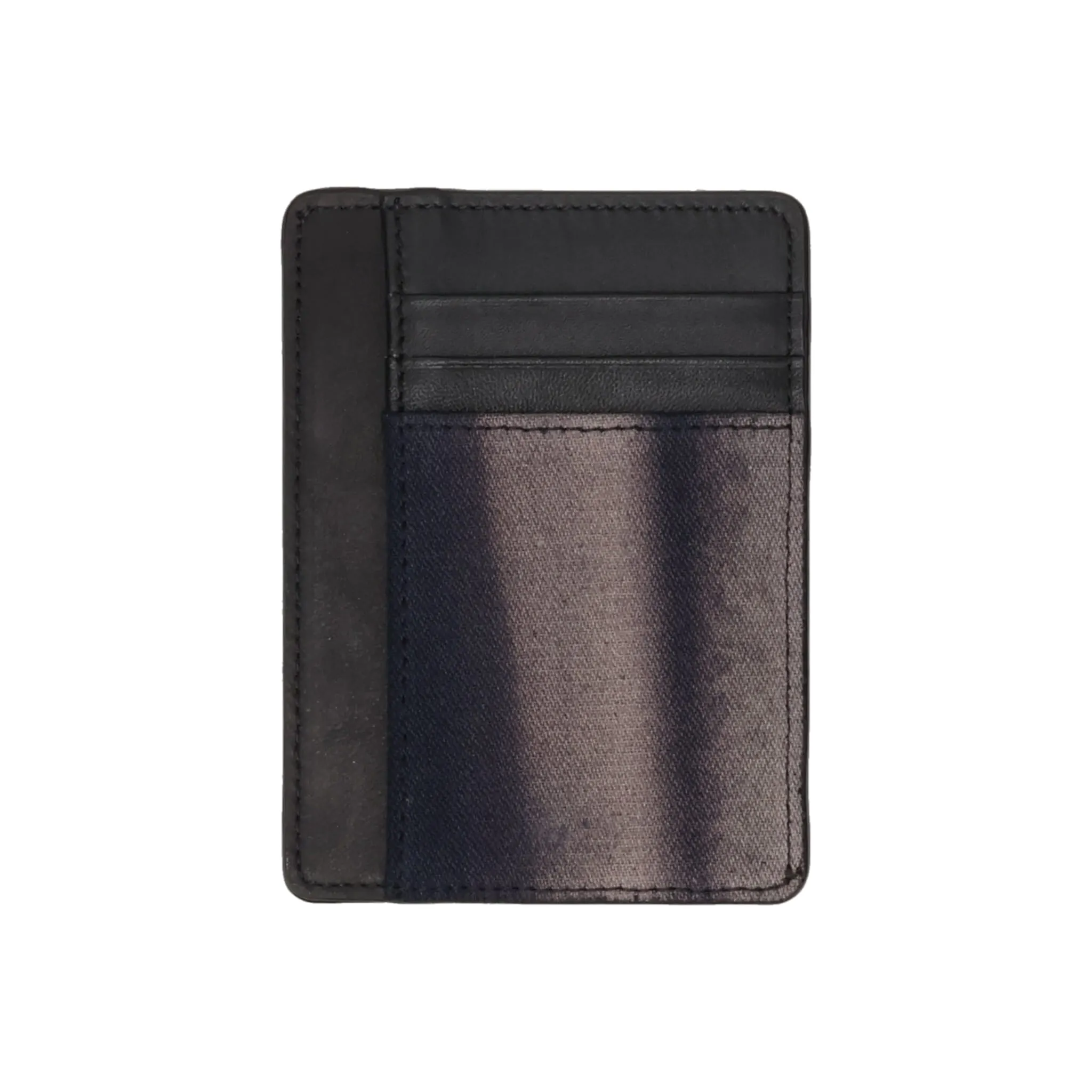 SUN-BLEACHED LEATHER WALLET / BLACK