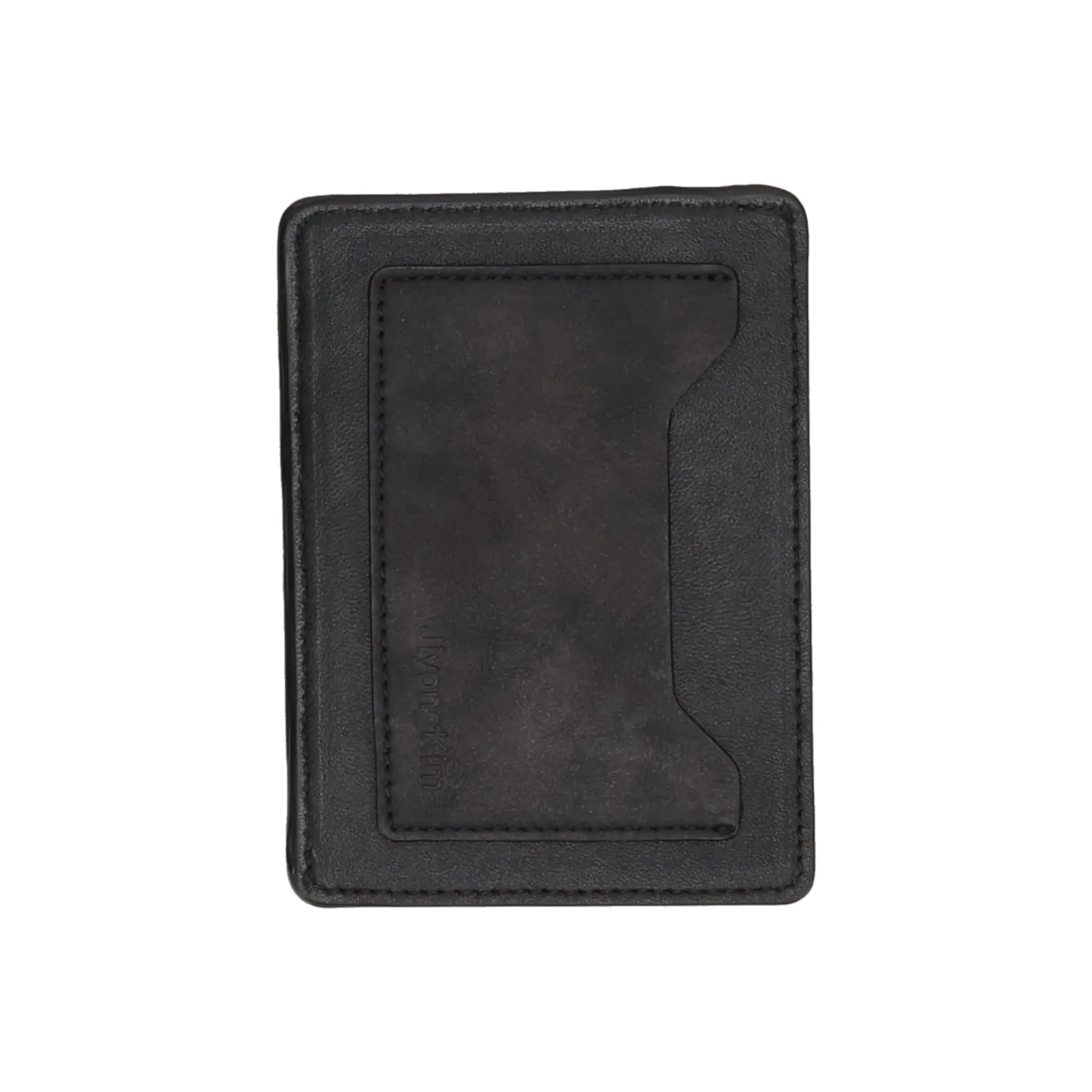 SUN-BLEACHED LEATHER WALLET / BLACK