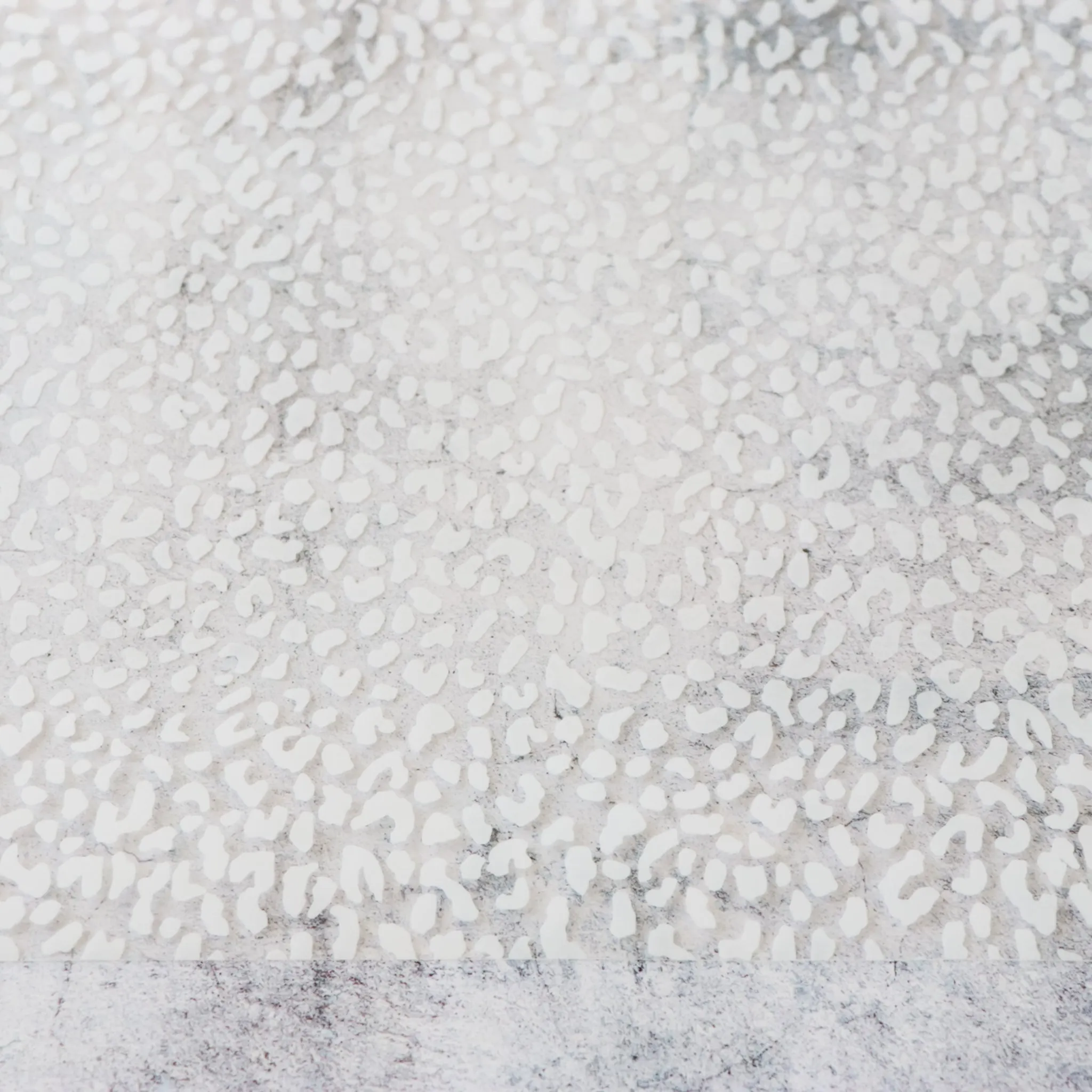 White Leopard Print Clear TPU Vinyl
