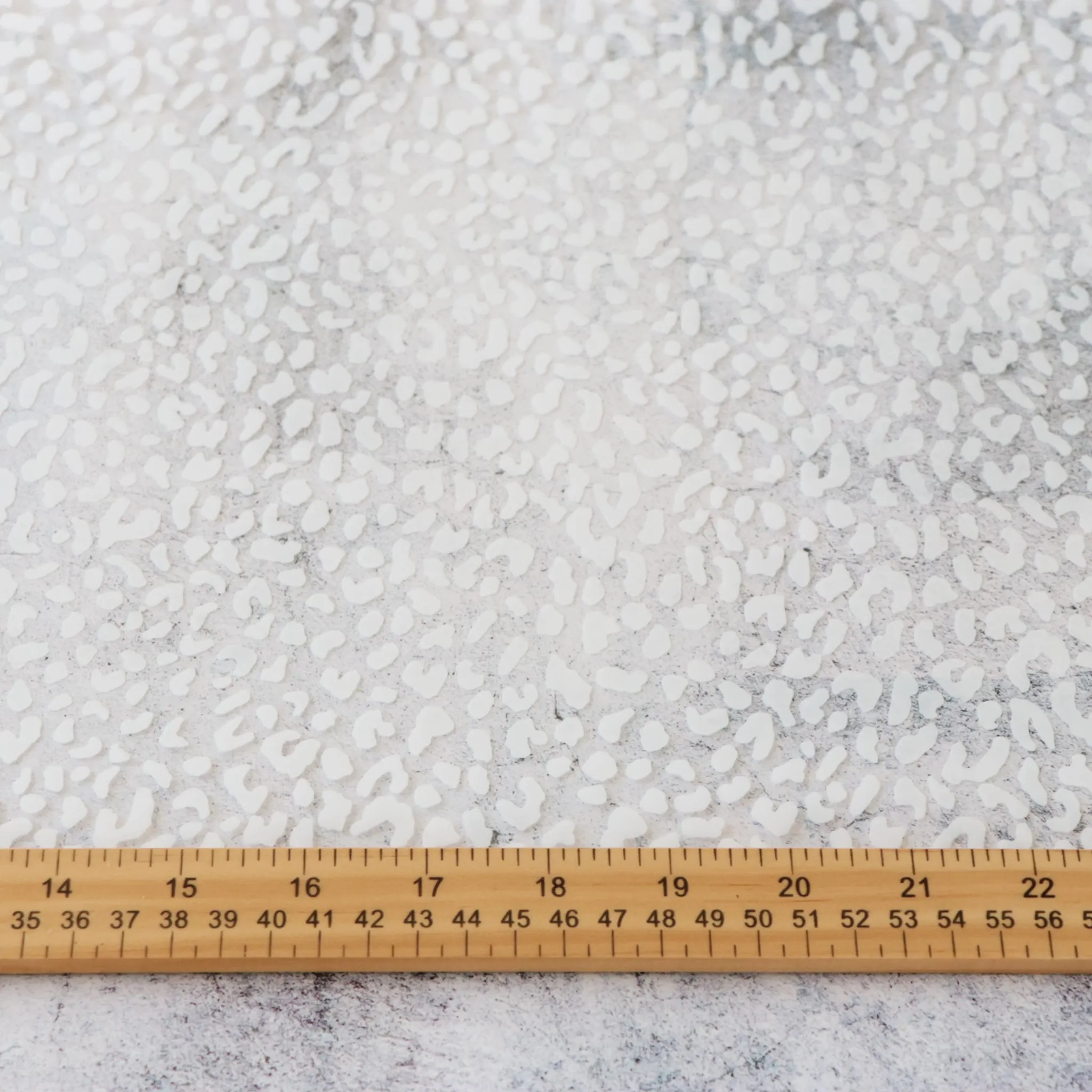 White Leopard Print Clear TPU Vinyl