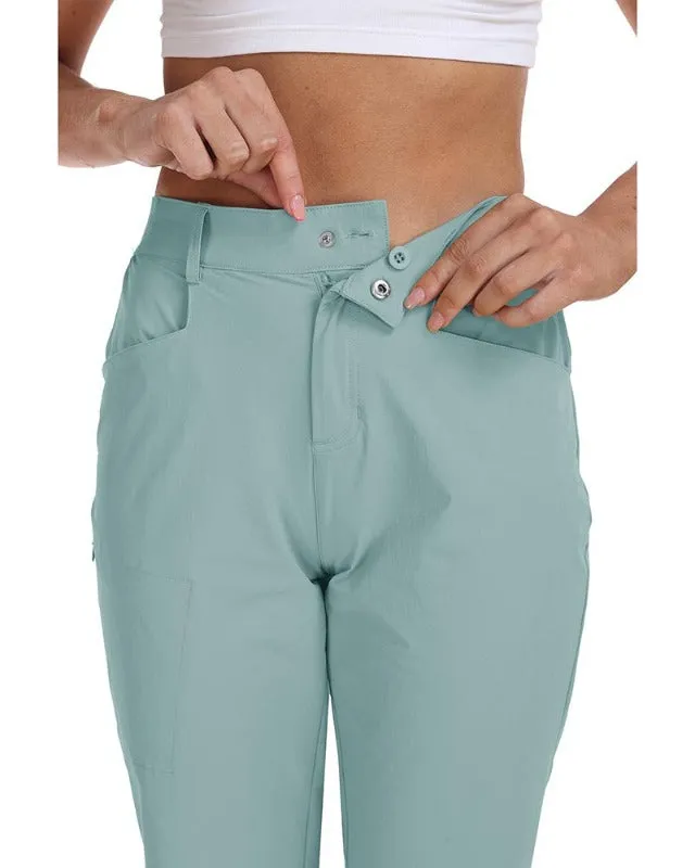 Women's slim-fit Hiking shorts Stretch belt Women's Golf shorts