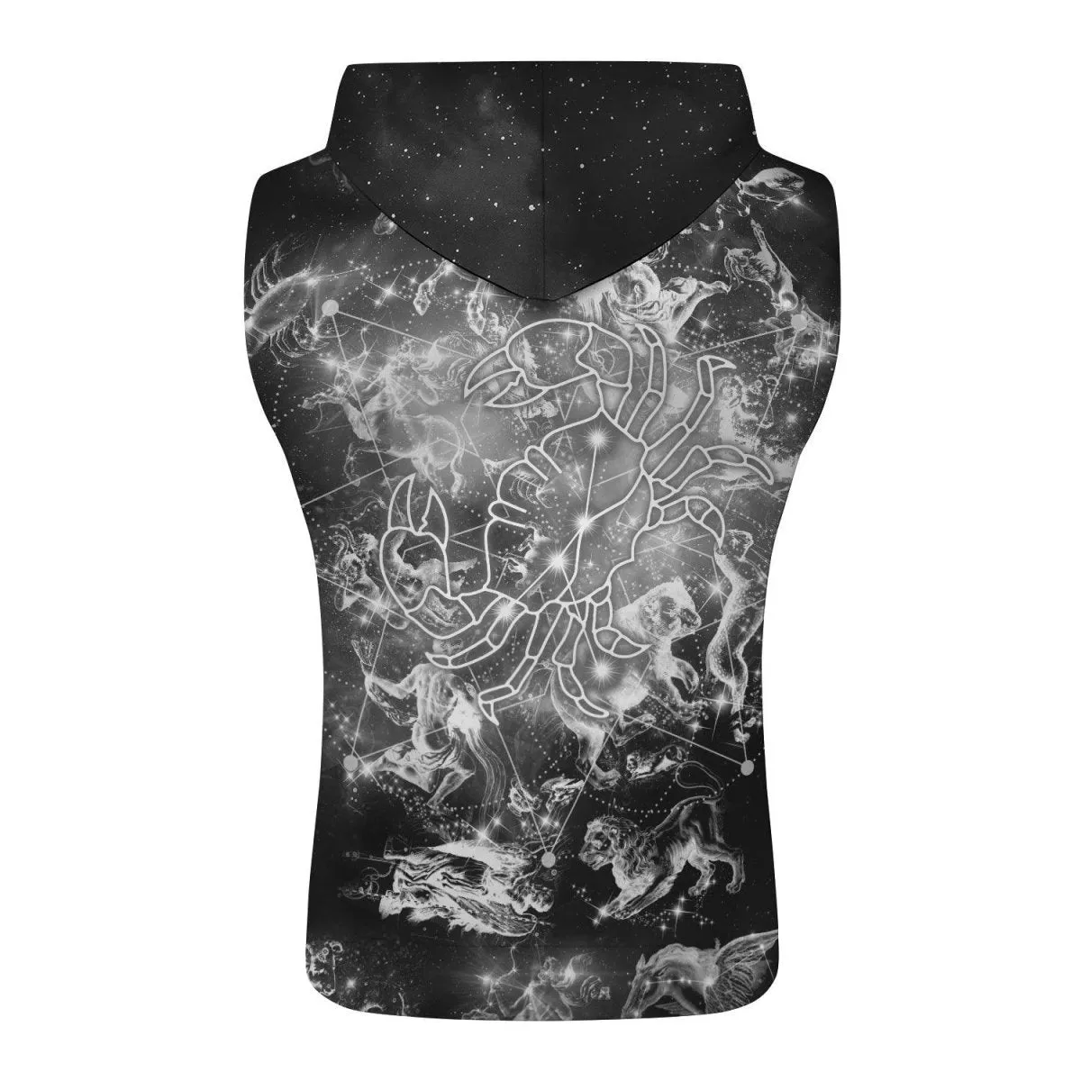 Zodiac Cancer Sleeveless Pullover & Zip Hoodie